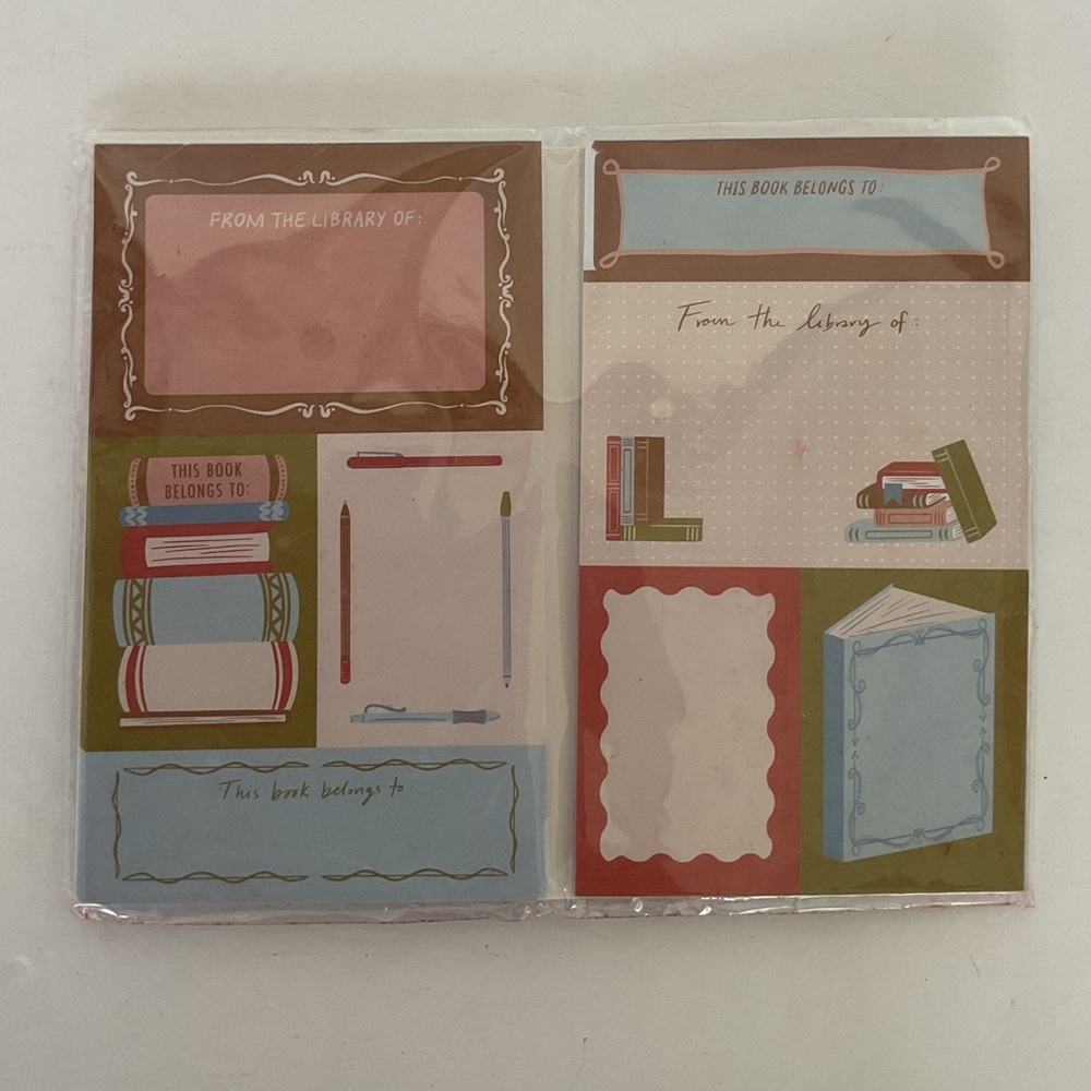 Barnes & noble Book Plates NWT